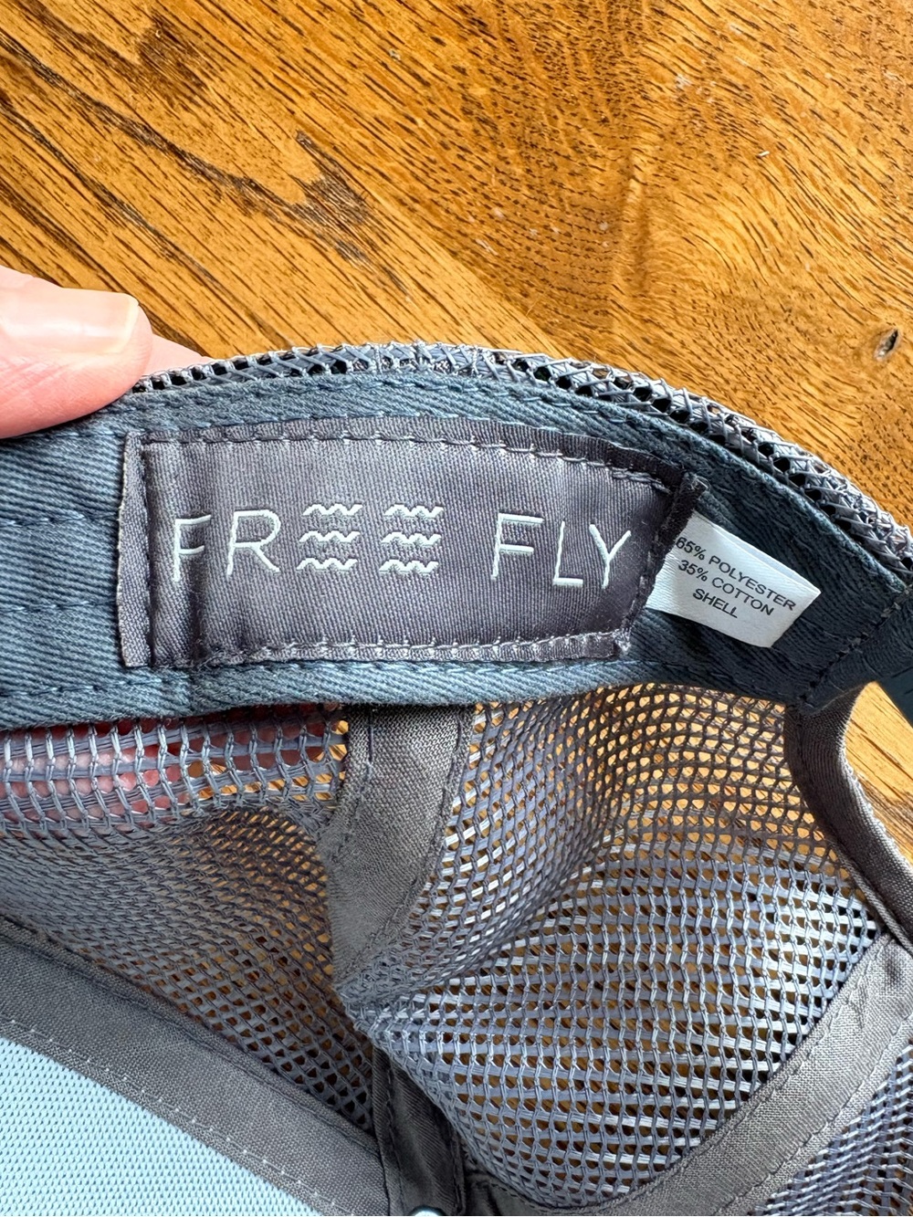 New without tags Free Fly Men’s SnapBack' Light Bluish- Gray Camo Trucker Hat - Picture 6 of 8